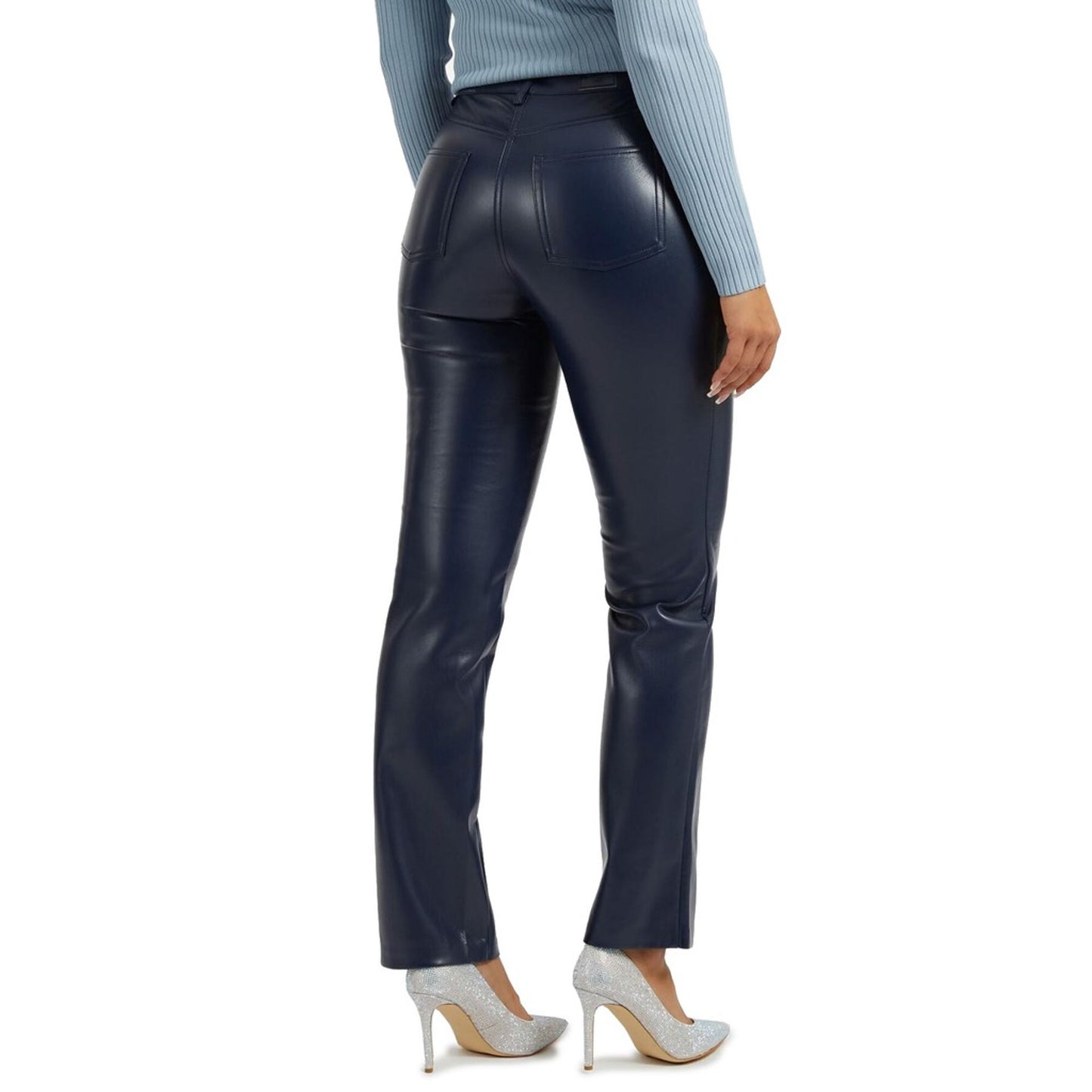 Pantalon Guess Cuir Bleu