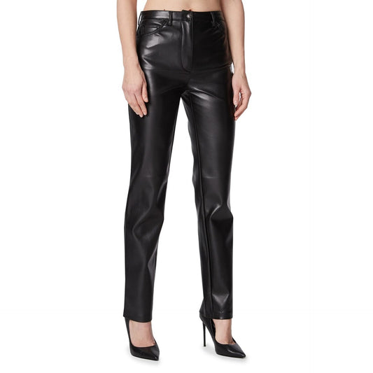 Pantalon Guess Cuir Noir