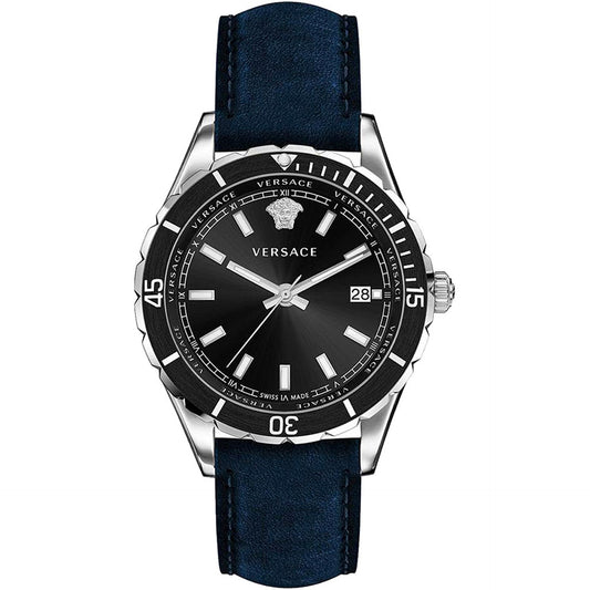 Versace Watches Blue Black and Silver
