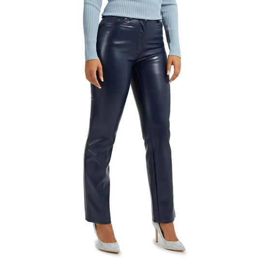 Pantalon Guess Cuir Bleu