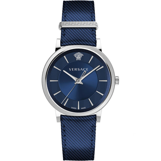 Versace Watches Blue Silver