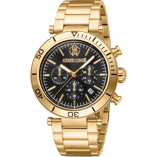 Roberto Cavalli Watches Black and Gold
