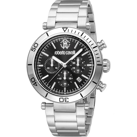 Roberto Cavalli Watches Black and Silver