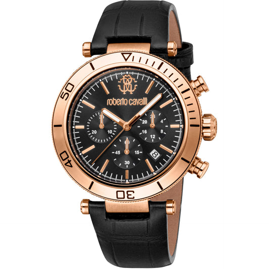 Roberto Cavalli Watches Black and Gold